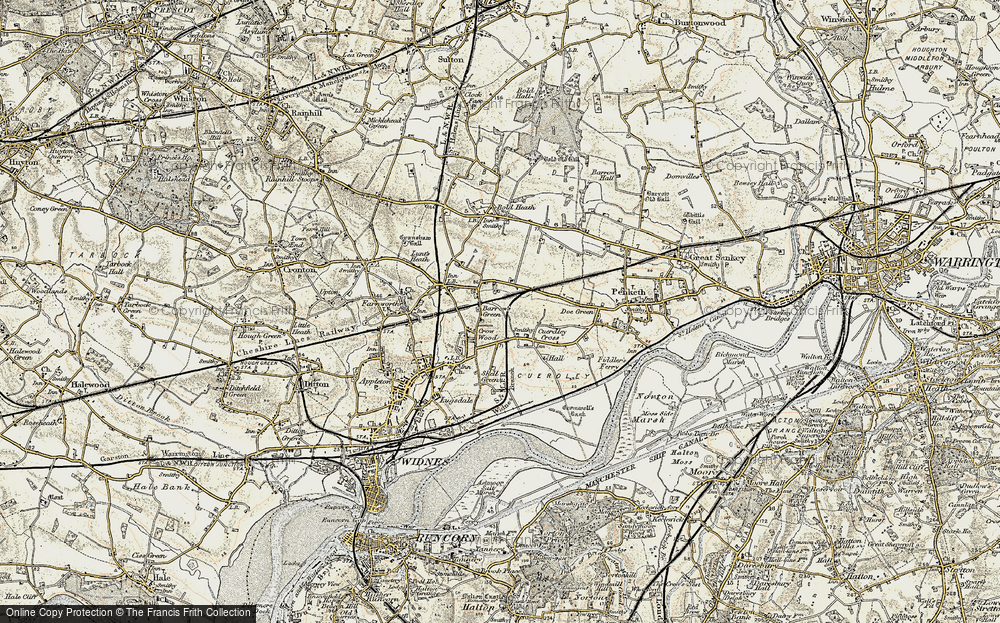 Old Map of Shell Green, 1903 in 1903
