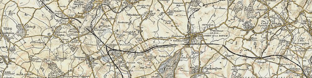 Old map of Shellbrook in 1902-1903