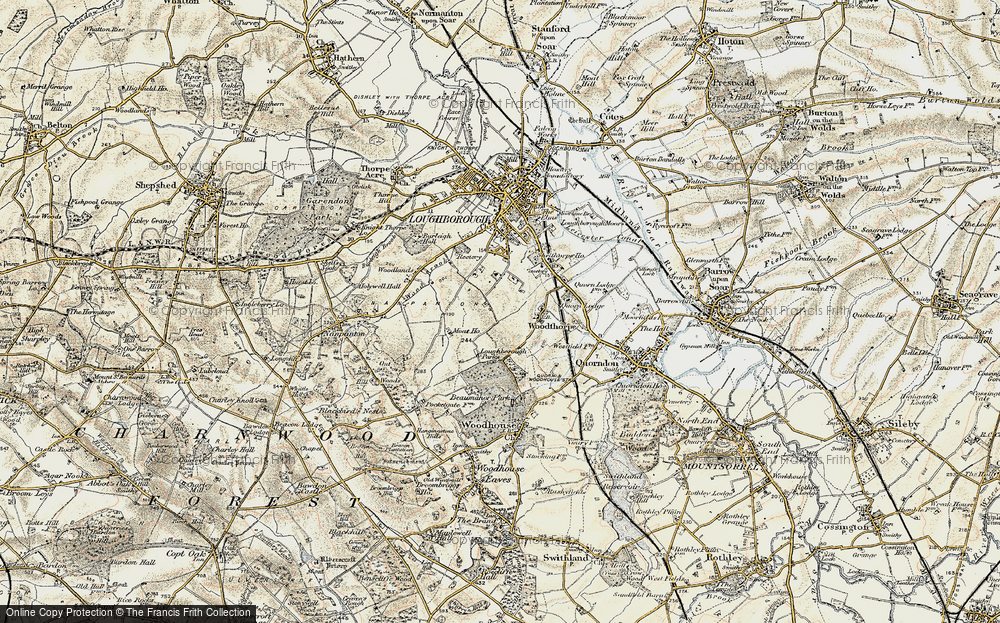 Old Map of Shelthorpe, 1902-1903 in 1902-1903