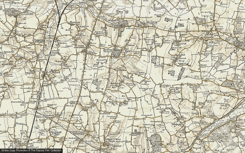 Old Map of Shelton, 1901-1902 in 1901-1902