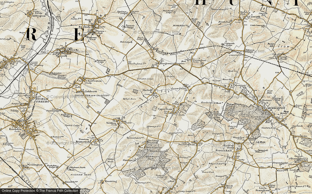 Old Map of Shelton, 1901 in 1901