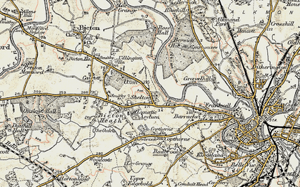 Old map of Berwick Ho in 1902