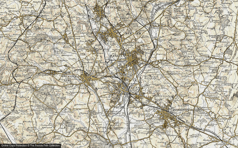 Old Map of Shelton, 1902 in 1902