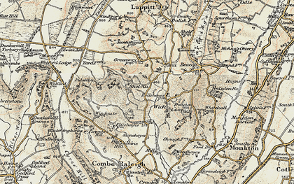 Old map of Shelvin in 1898-1900