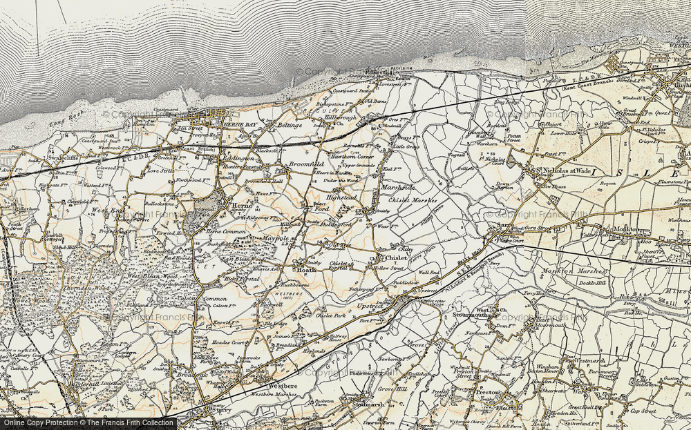 Old Map of Shelvingford, 1898-1899 in 1898-1899