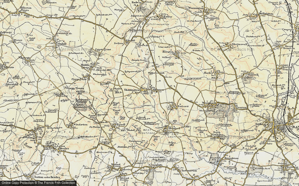 Old Map of Shenington, 1898-1901 in 1898-1901