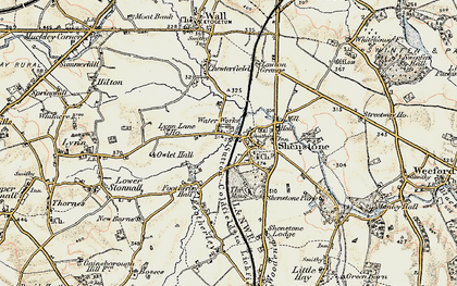 Old map of Shenstone in 1902