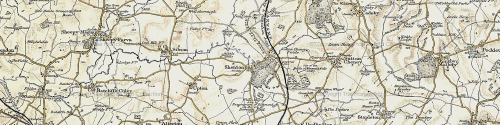 Old map of White Moors in 1901-1903