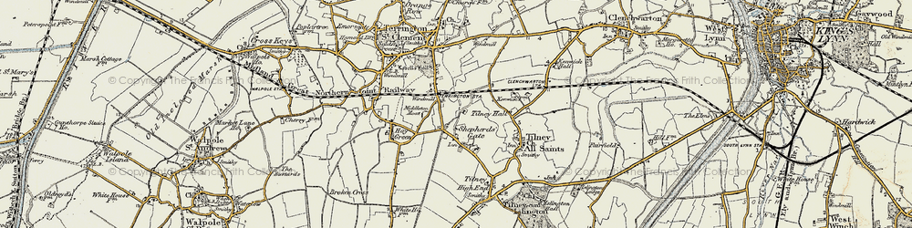 Old map of Balsamfield Ho in 1901-1902