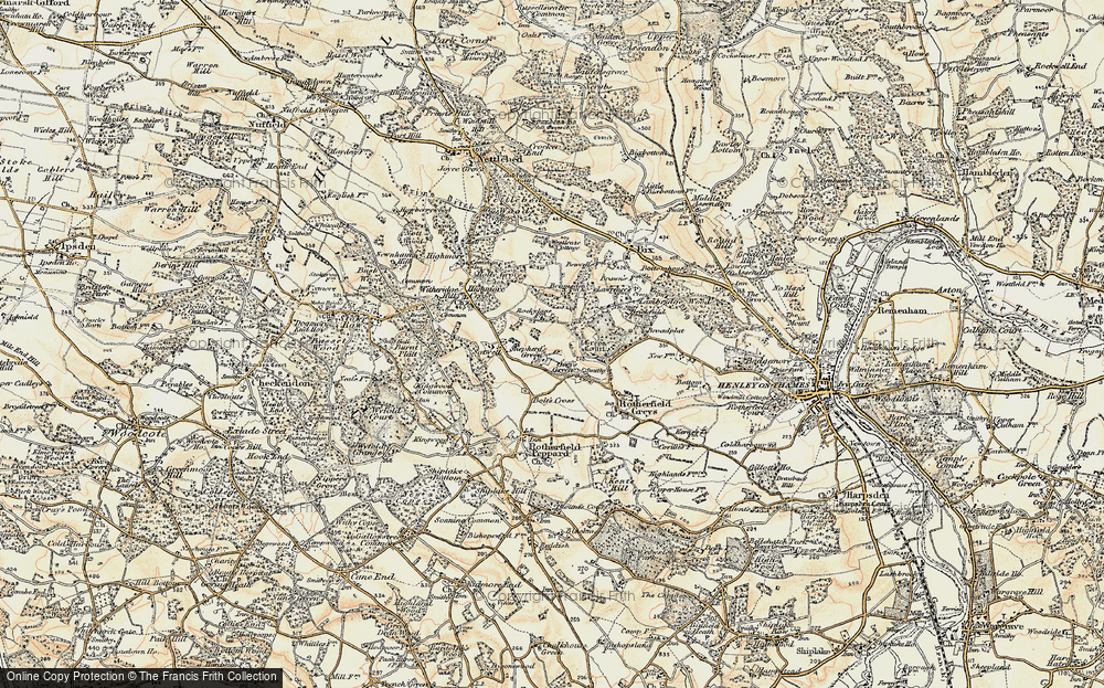 Old Map of Shepherd's Green, 1897-1909 in 1897-1909