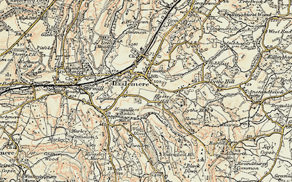 Old map of Shepherd's Hill in 1897-1900