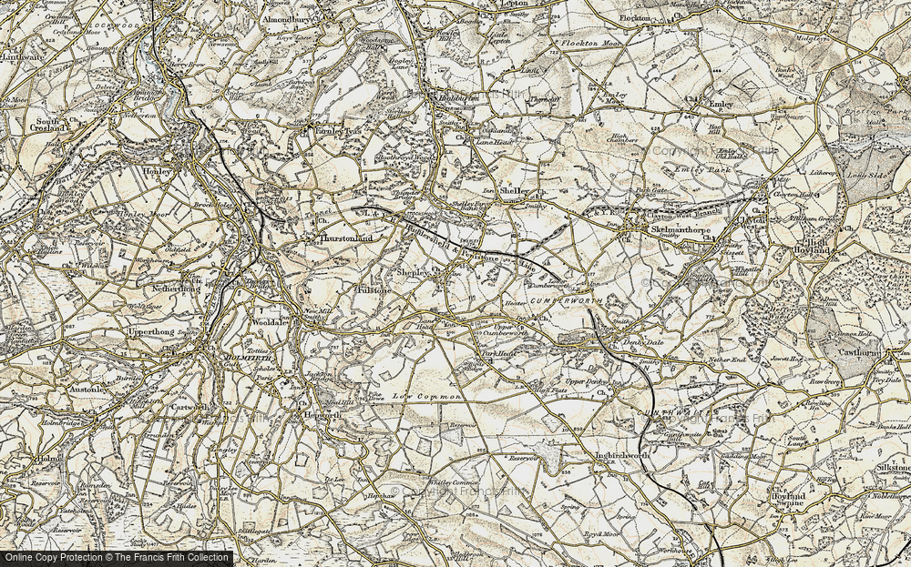 Old Map of Shepley, 1903 in 1903