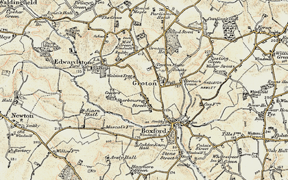 Old map of Sherbourne Street in 1898-1901