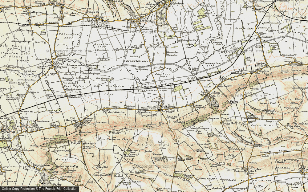 Old Map of Historic Map covering Brompton Ings in 1903-1904