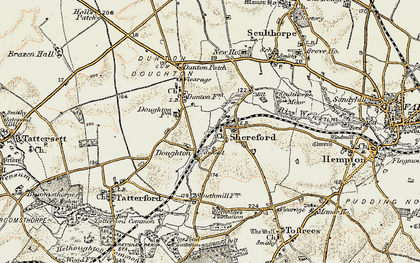 Old map of Shereford in 1901-1902
