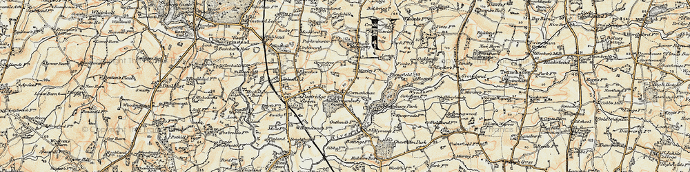 Old map of Shermanbury in 1898