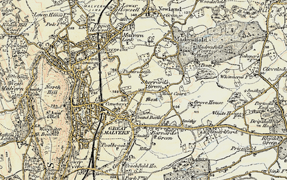 Old map of Sherrard's Green in 1899-1901