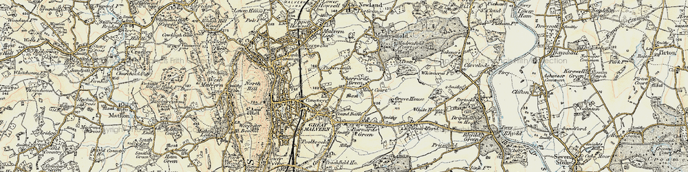 Old map of Sherrard's Green in 1899-1901