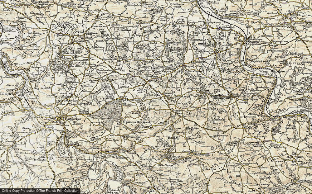 Old Map of Sherwood Green, 1899-1900 in 1899-1900