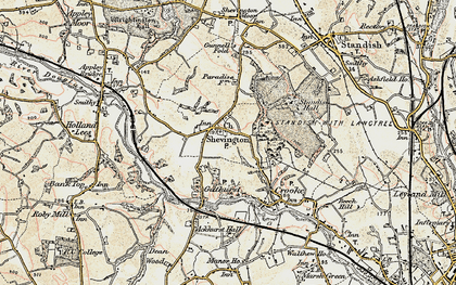 Old map of Shevington in 1903
