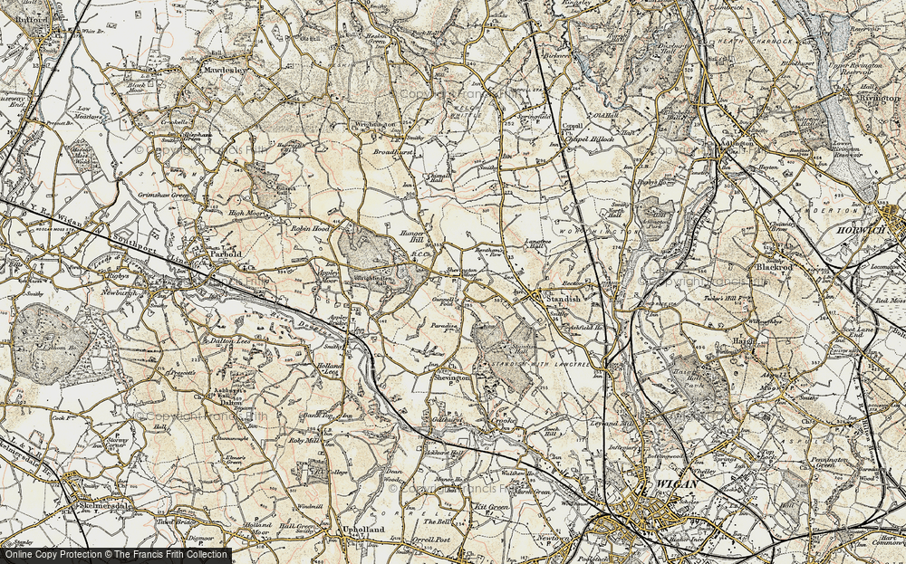 Old Map of Shevington Moor, 1903 in 1903
