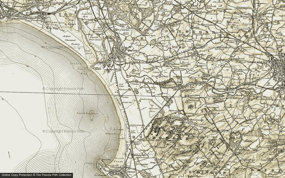 Old Map of Shewalton, 1905-1906 in 1905-1906