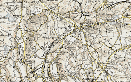 Old map of Shibden Head in 1903