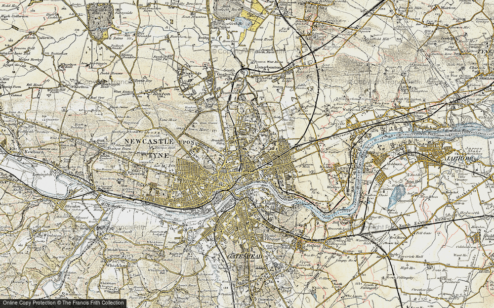 Old Map of Shieldfield, 1901-1904 in 1901-1904