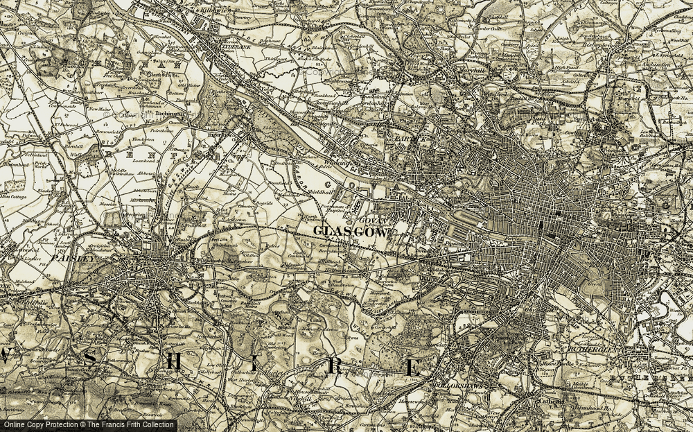 Old Map of Shieldhall, 1904-1905 in 1904-1905