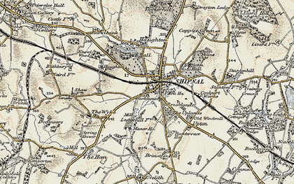 Old map of Shifnal in 1902