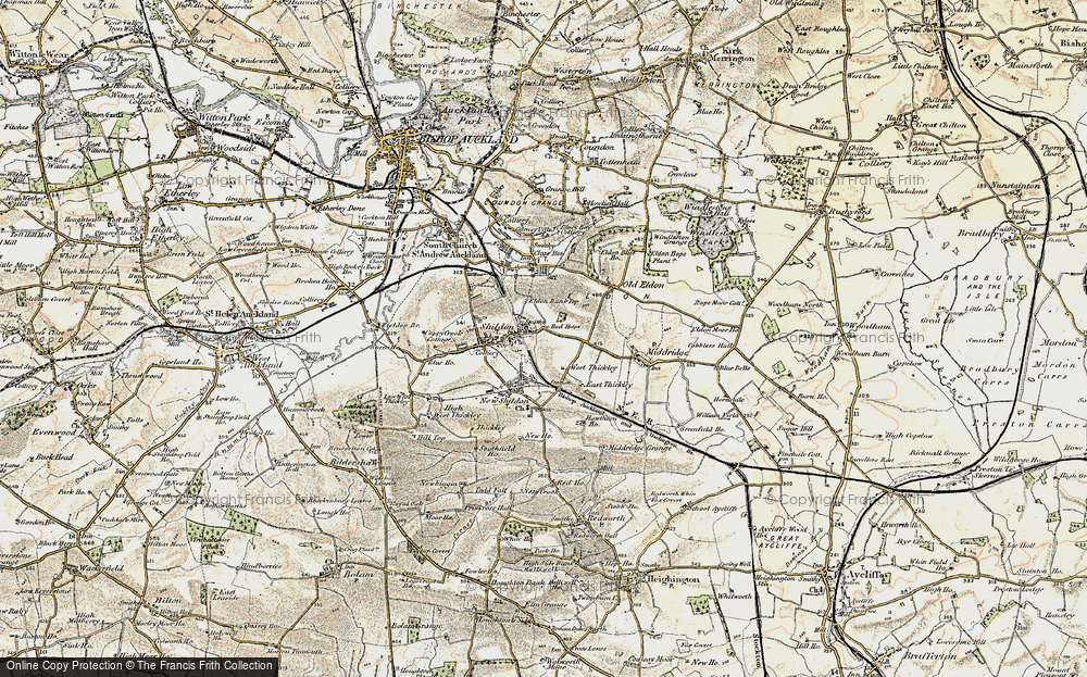 Old Map of Shildon, 1903-1904 in 1903-1904