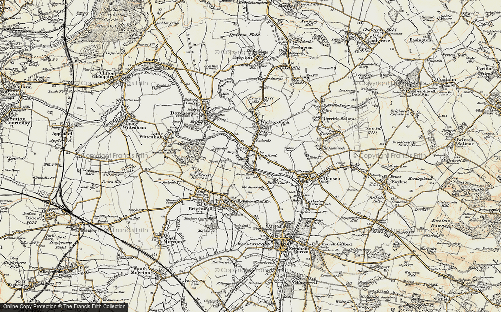 Old Map of Shillingford, 1897-1898 in 1897-1898