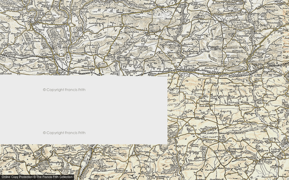Old Map of Shillingford, 1898-1900 in 1898-1900