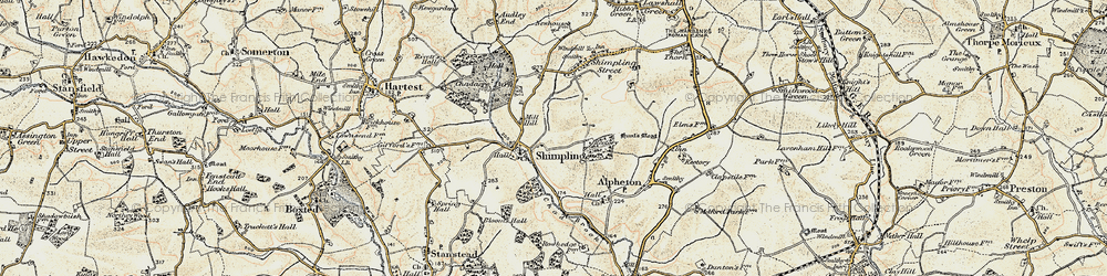 Old map of Aveley Wood in 1899-1901