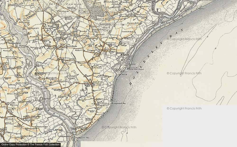 Old Map of Shingle Street, 1898-1901 in 1898-1901