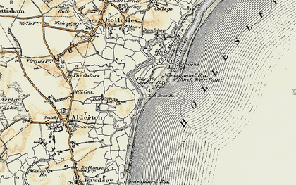 Old map of Shingle Street in 1898-1901