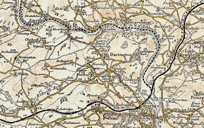 Old map of Shinner's Bridge in 1899
