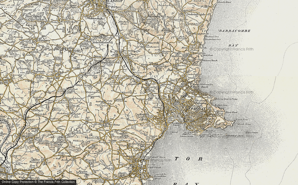 Old Map of Shiphay, 1899 in 1899