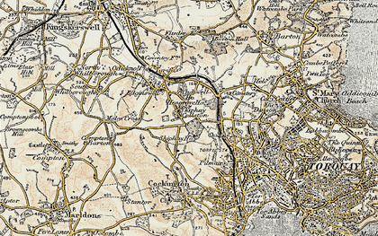 Old map of Shiphay in 1899