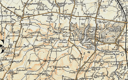 Old map of Shipley in 1898
