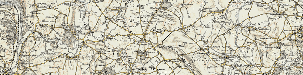 Old map of Shipley in 1902