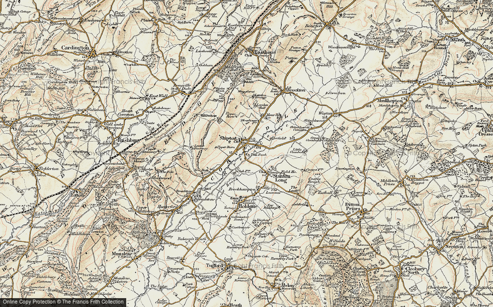 Old Map of Shipton, 1902 in 1902