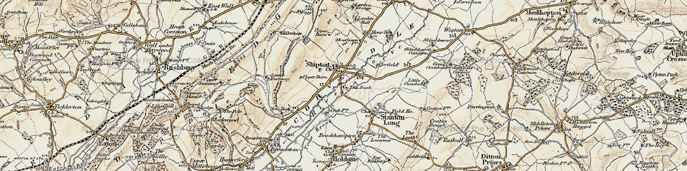 Old map of Shipton in 1902