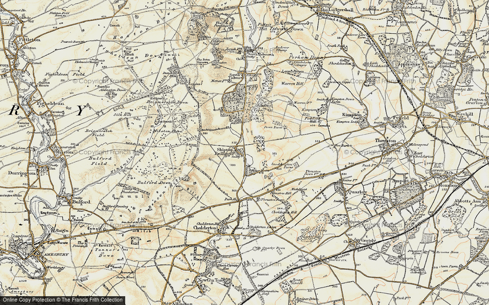 Old Map of Shipton Bellinger, 1897-1899 in 1897-1899