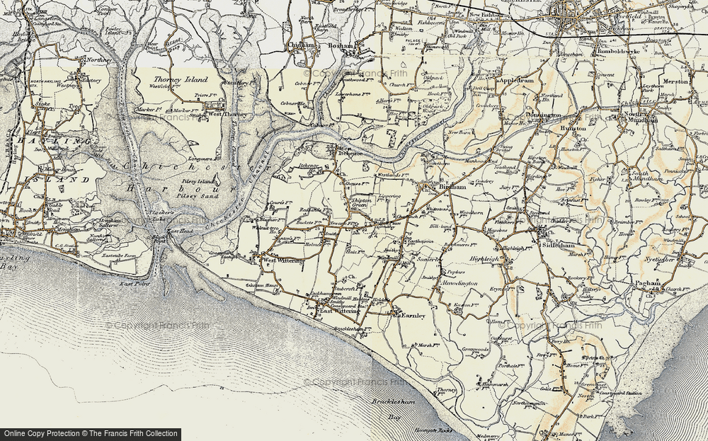 Old Map of Shipton Green, 1897-1899 in 1897-1899