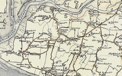 Old map of Shipton Green in 1897-1899