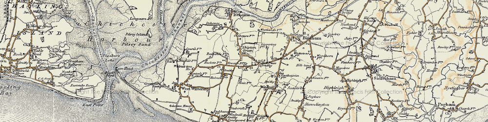 Old map of Shipton Green in 1897-1899