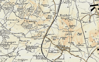Old map of Shipton Lee in 1898