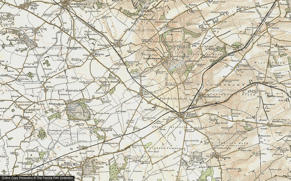 Old Map of Shiptonthorpe, 1903 in 1903