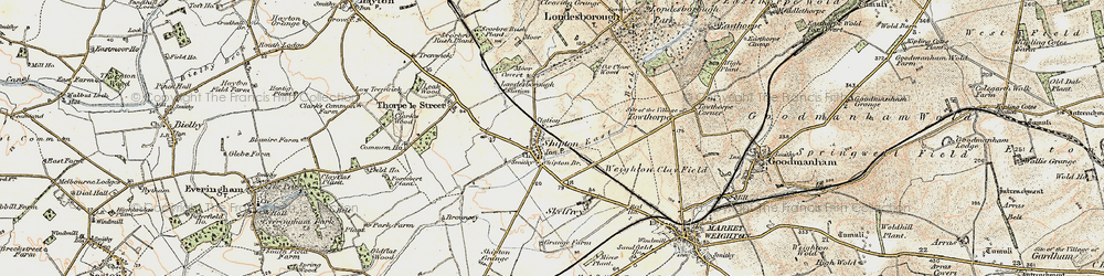 Old map of Shiptonthorpe in 1903